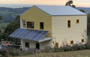 Boolarra Steel Shed-Frame Off-Grid House